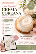 Crema de Arroz Inspirada en la Cosmética Coreana | Ebook Paso a Paso para Principiantes